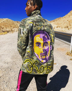 Kobe Bryant camo jacket: The Man, The Myth, The Legend