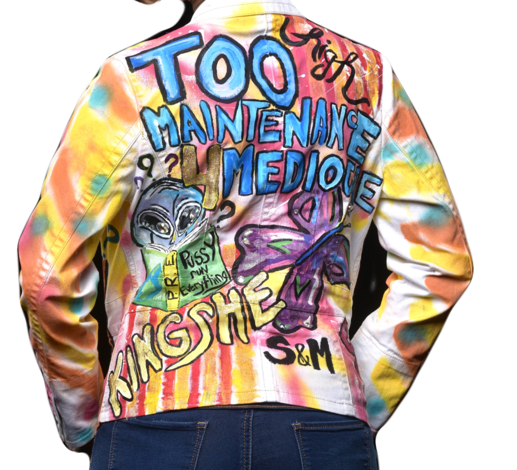 "Too High Maintenance For Mediocre" jacket