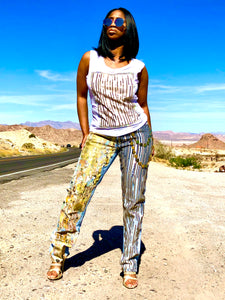 Golden jeans (set)