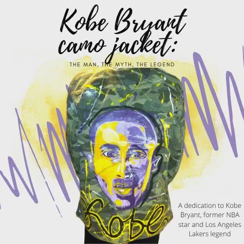 Kobe Bryant camo jacket: The Man, The Myth, The Legend