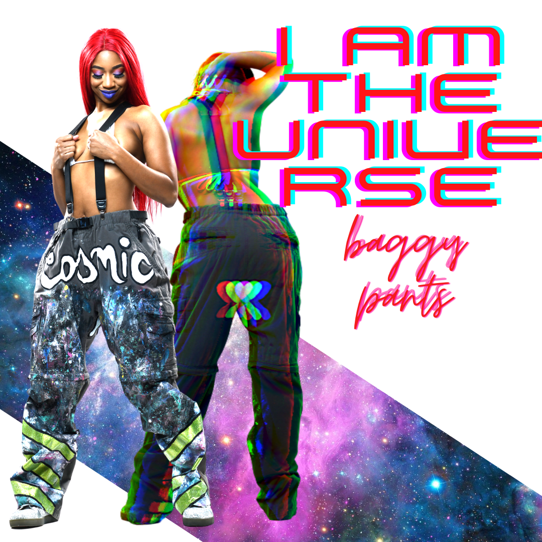 I AM THE UNIVERSE/ GALAXY baggy pants